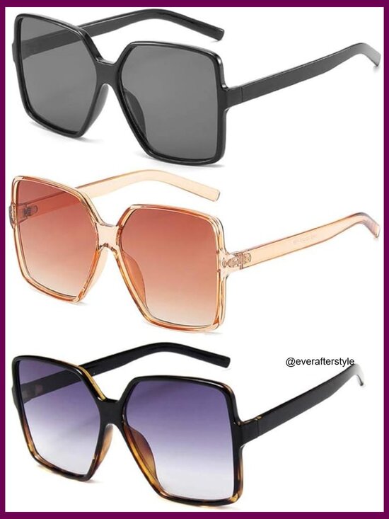 Oversized Square Sunglasses with UV400 Protection, Polarized Composite Lenses main image 7